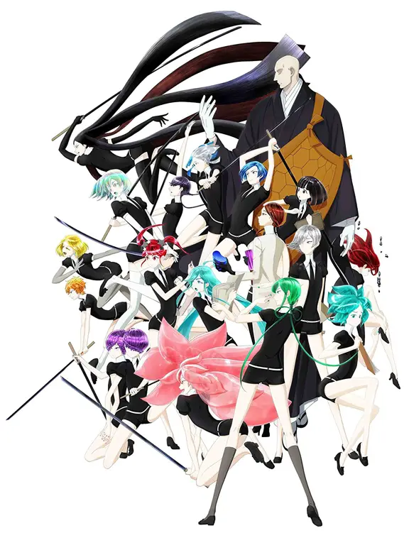 Karakter-karakter utama dalam Houseki no Kuni Gambar para karakter Houseki no Kuni