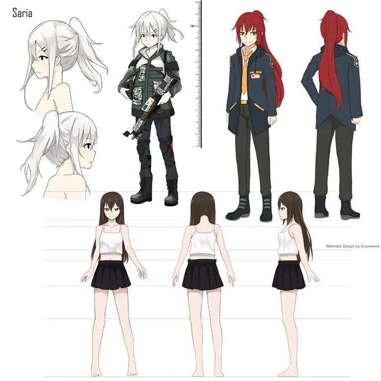 Karakter-karakter utama dalam Isekai Meikyuu de Harem wo Desain karakter anime yang menarik