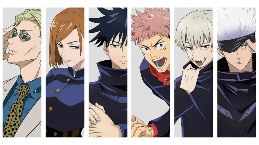 Gambar para karakter Jujutsu Kaisen