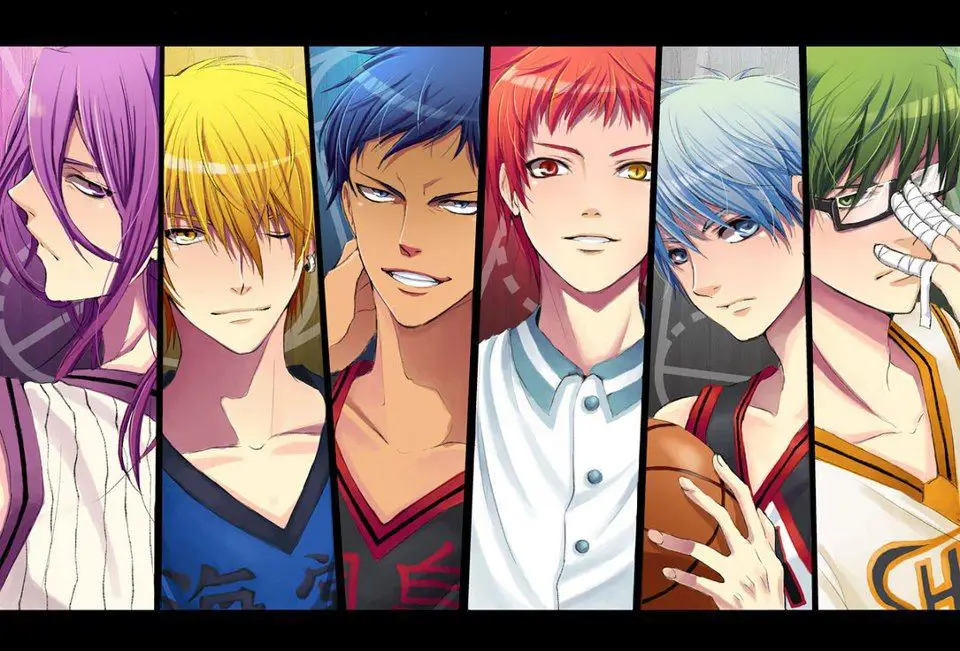 Gambar para karakter utama Kuroko no Basket