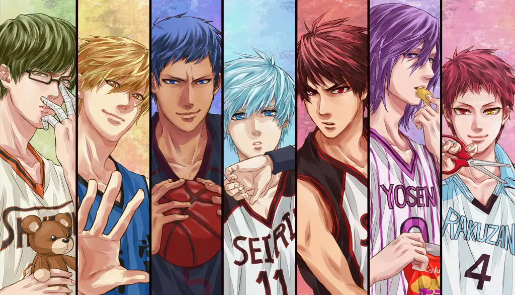 Gambar para karakter dalam anime Kuroko no Basket