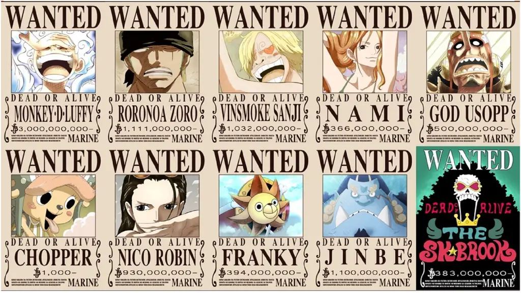 Gambar para karakter One Piece