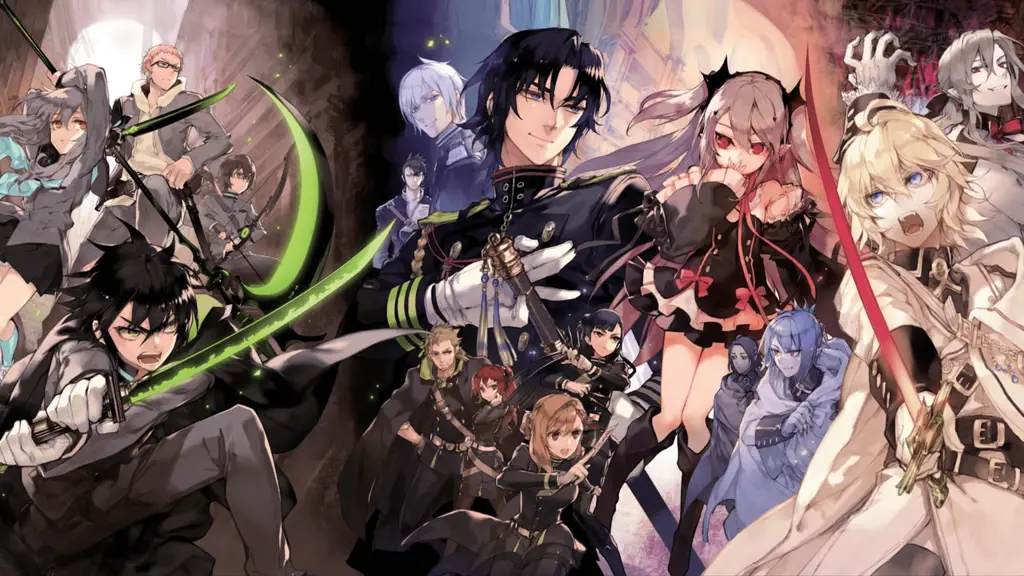 Gambar karakter utama dalam anime Owari no Seraph