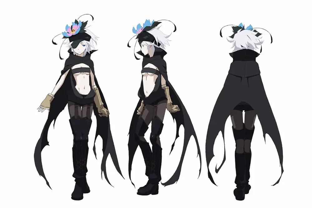 Gambar karakter-karakter utama di anime Rokka no Yuusha