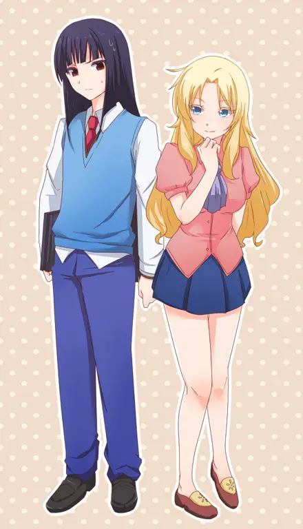 Ilustrasi para karakter dalam light novel Sakurasou no Pet na Kanojo