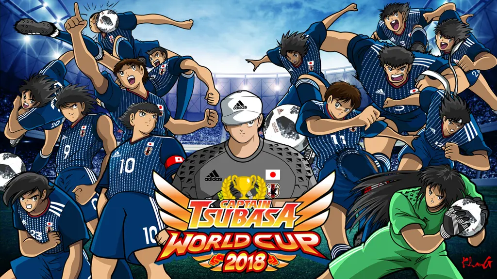 Gambar karakter-karakter dalam Captain Tsubasa 2018