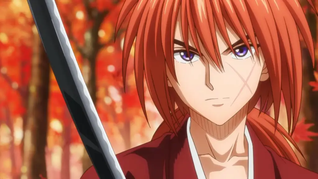 Gambar para karakter utama Rurouni Kenshin