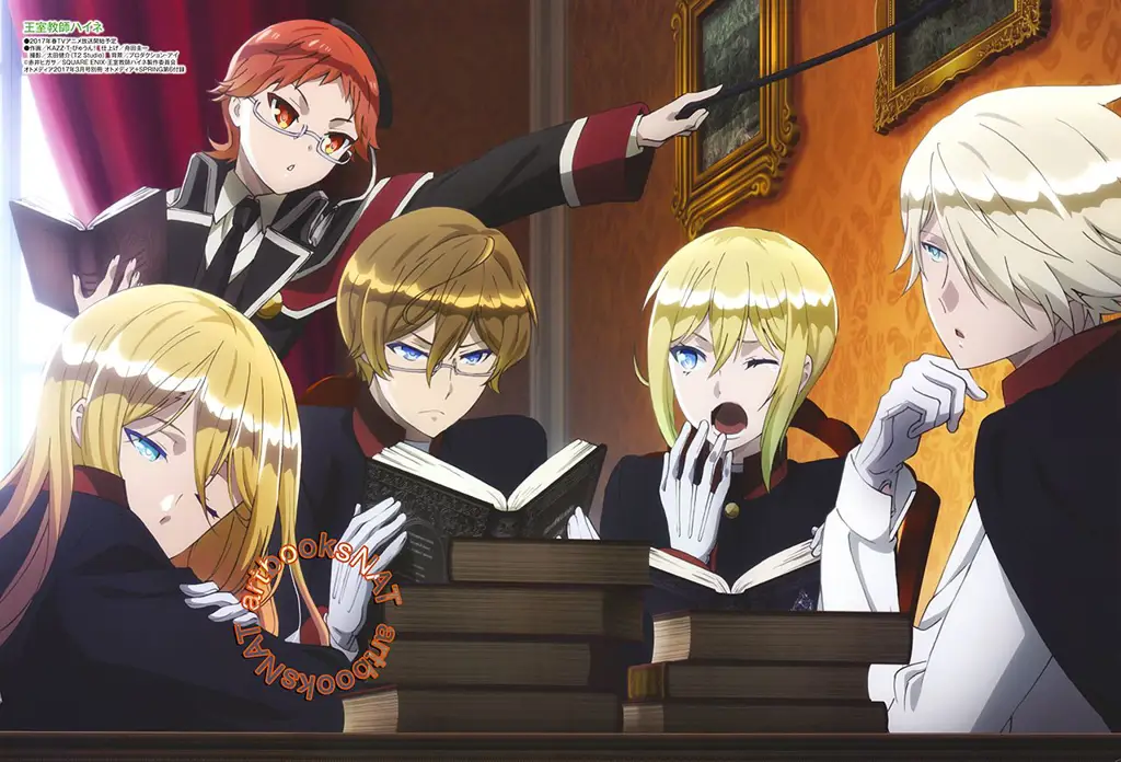 Para karakter dalam anime The Royal Tutor