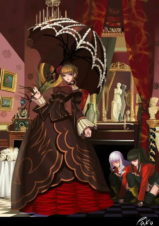 Gambar karakter-karakter utama dalam Umineko no Naku Koro Ni