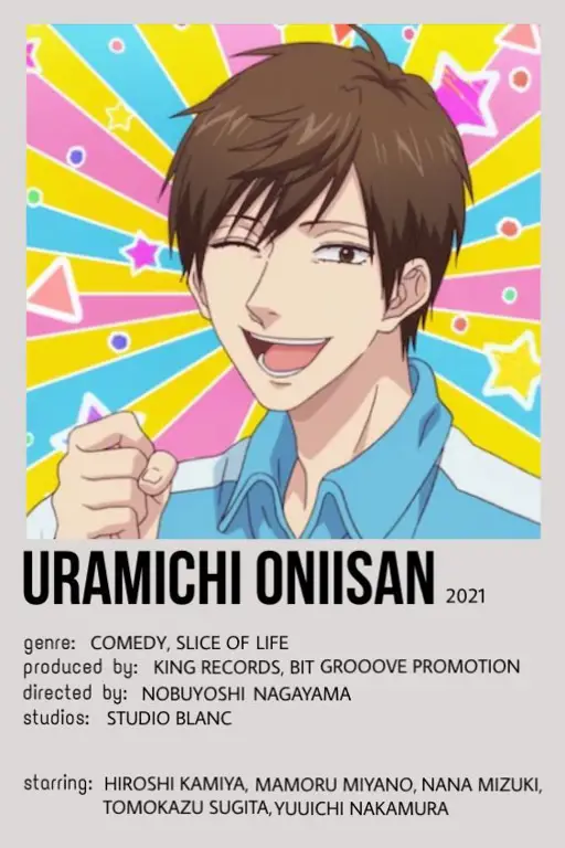 Gambar para karakter dalam anime Uramichi Oniisan