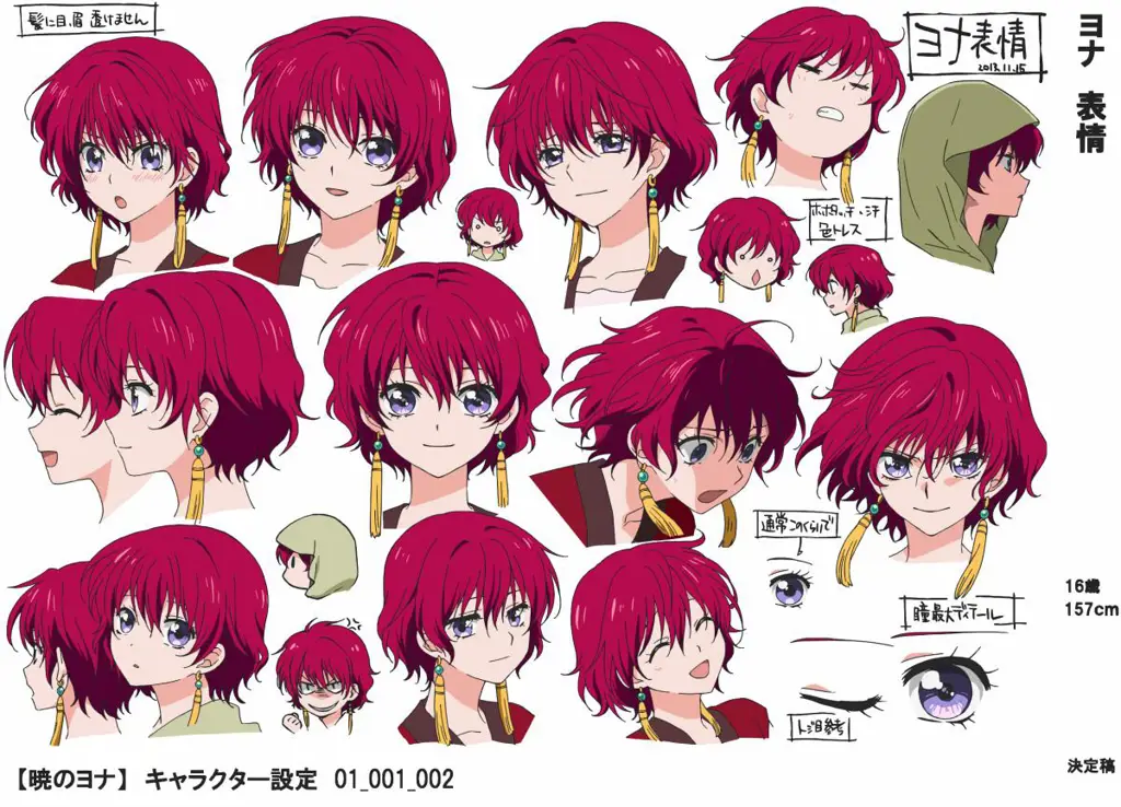 Gambar para karakter Akatsuki no Yona