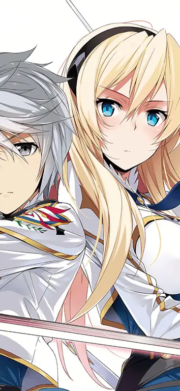 Karakter-karakter utama dan pendukung Saijaku Muhai no Bahamut Lux Gambar cuplikan layar anime Saijaku Muhai no Bahamut Lux yang menampilkan karakter-karakternya