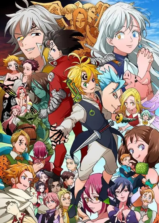 Gambar para karakter di The Seven Deadly Sins season 4