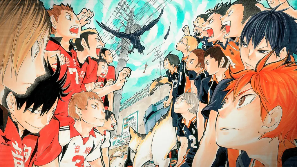 Gambar karakter-karakter utama anime Haikyuu!!