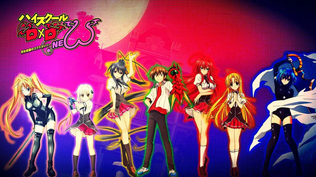 Gambar grup karakter High School DxD