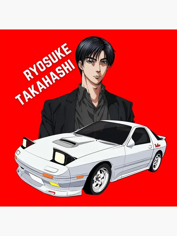 Gambar karakter-karakter utama dalam manga Initial D