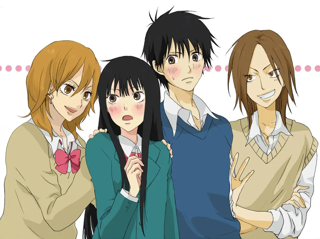 Gambar para karakter utama Kimi ni Todoke