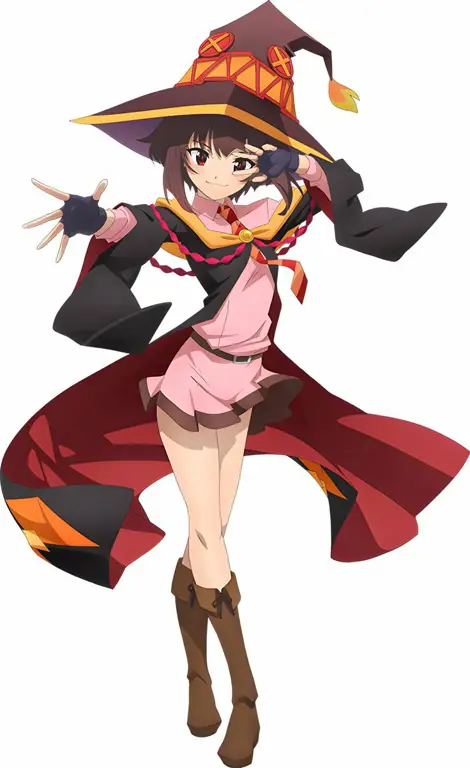 Gambar karakter-karakter utama dalam anime Konosuba