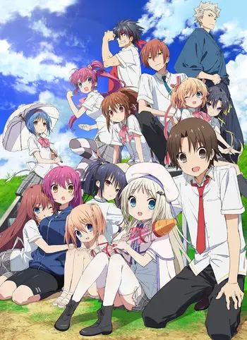 Gambar para karakter utama Little Busters! Anime