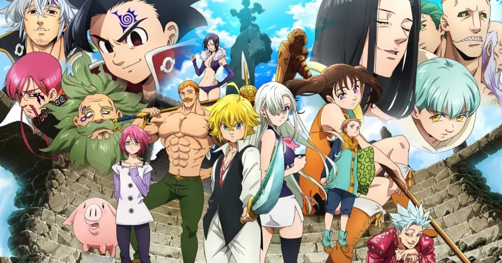 Gambar para karakter anime Nanatsu no Taizai