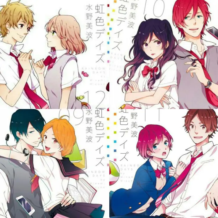 Gambar para karakter utama Nijiiro Days