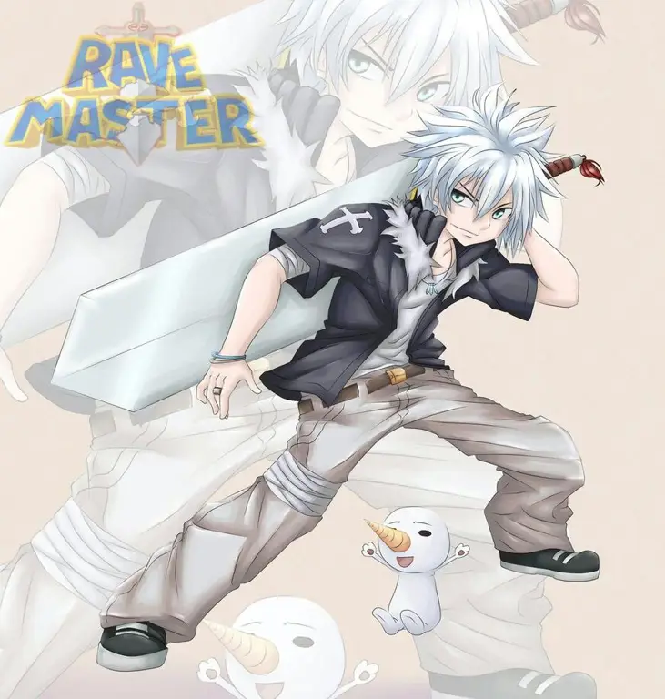 Gambar karakter-karakter utama dalam anime Rave Master