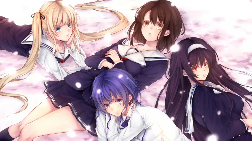 Gambar karakter-karakter utama dalam anime Saenai Heroine no Sodatekata