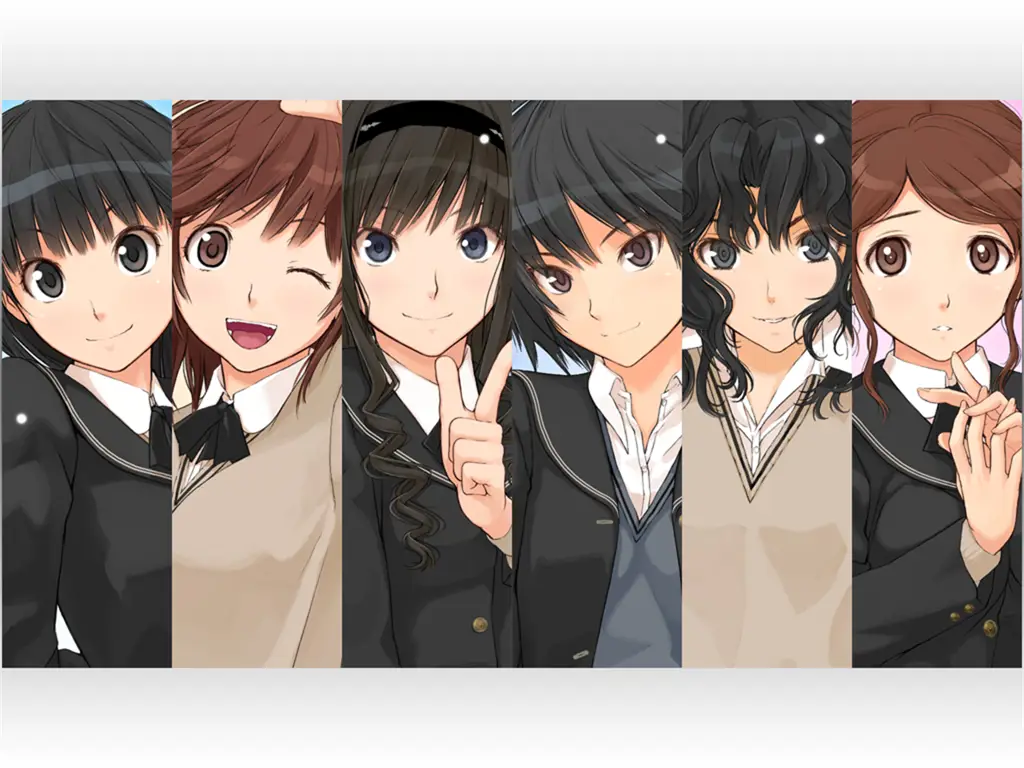 Gambar para karakter utama wanita di Amagami SS