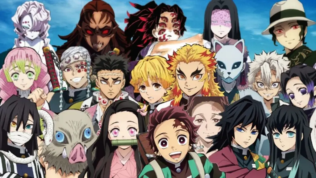 Gambar para karakter di Kimetsu no Yaiba Season 2