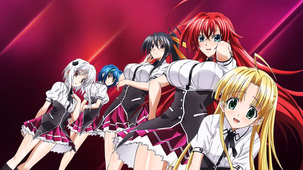 Ilustrasi karakter-karakter di High School DxD