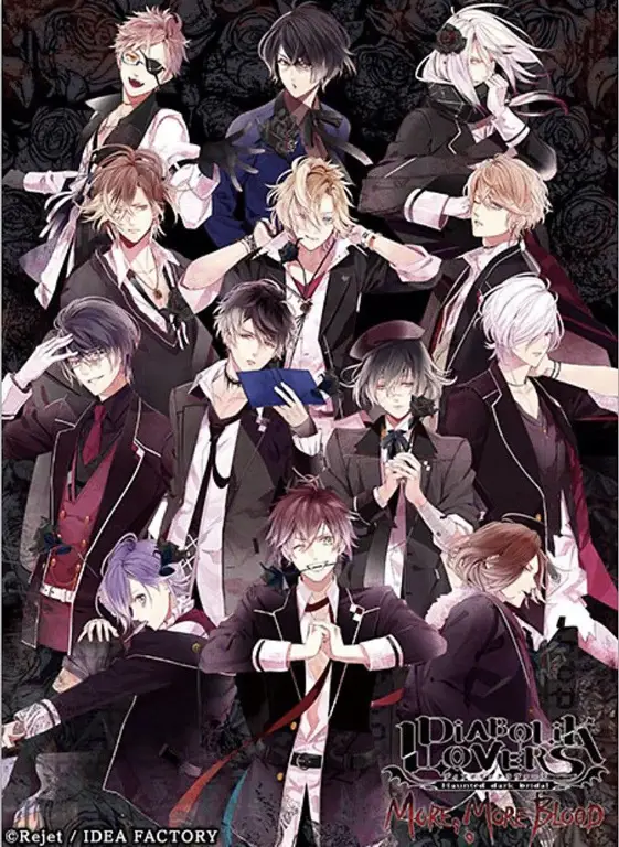 Gambar karakter-karakter dalam Diabolik Lovers More Blood