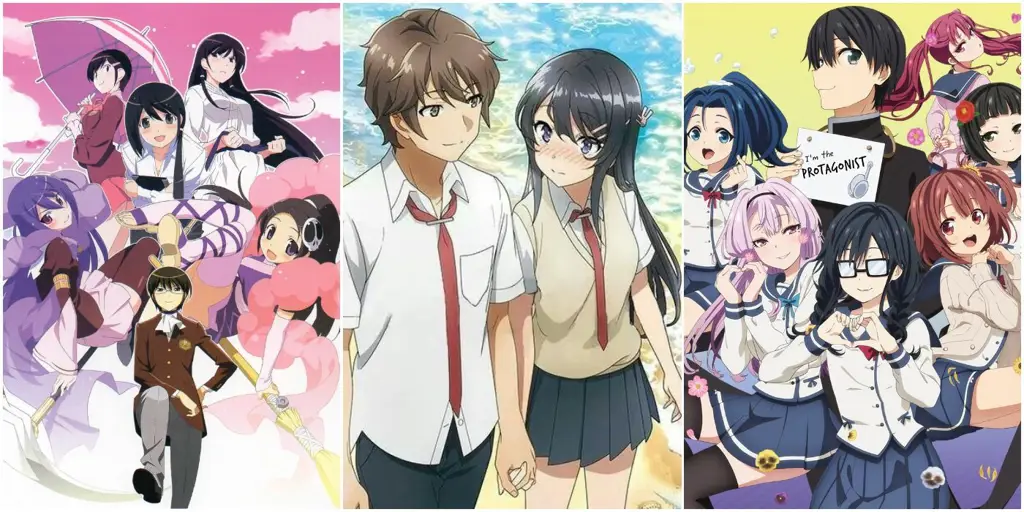 Berbagai karakter wanita dalam anime harem