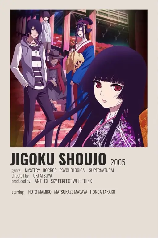 Para karakter dalam anime Jigoku Shoujo