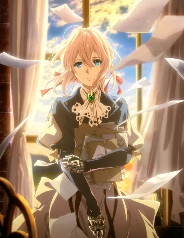 Gambar para karakter Violet Evergarden