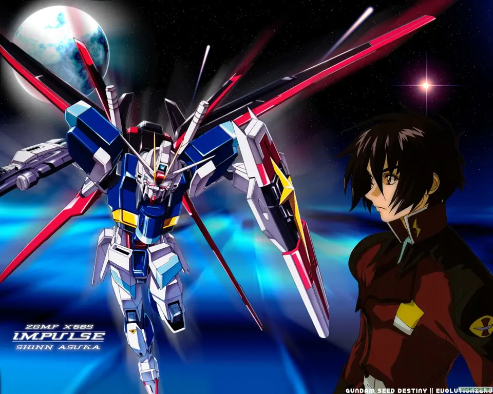 Para karakter utama dalam anime Gundam SEED Destiny