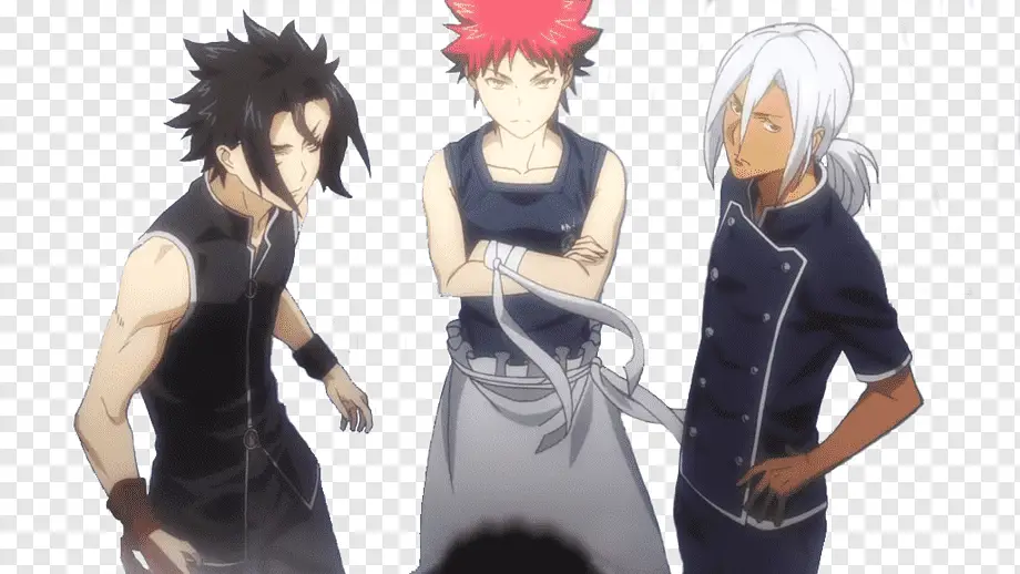 Gambar para karakter utama Shokugeki no Soma