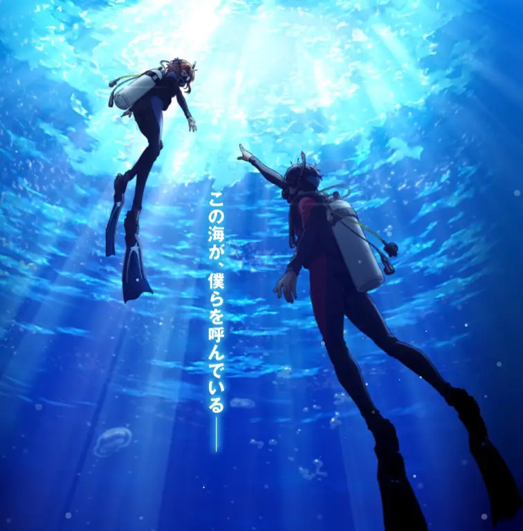 Para karakter utama dalam anime Grand Blue Dreaming