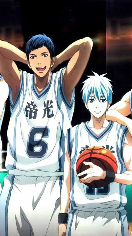 Gambar karakter-karakter utama Kuroko no Basket