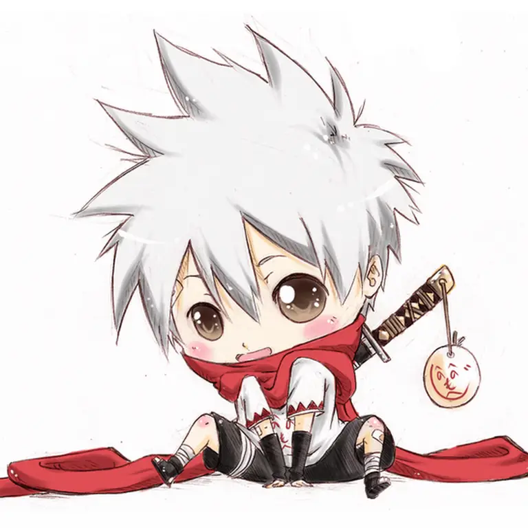 Karakter Laki-laki Chibi yang Lucu Ilustrasi anak laki-laki anime chibi kawaii