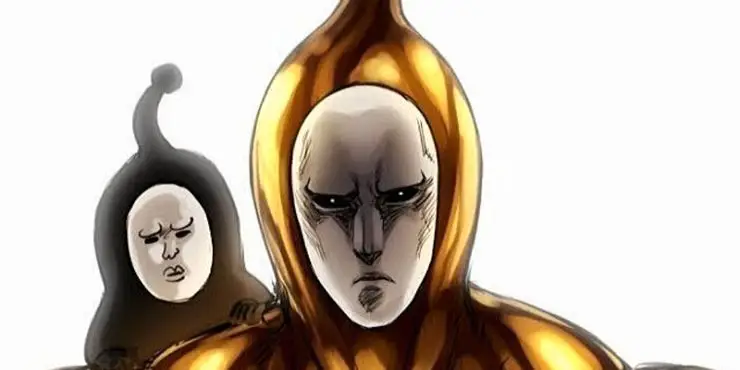 Gambar karakter misterius dalam One Punch Man yang mungkin terhubung dengan Tuhan