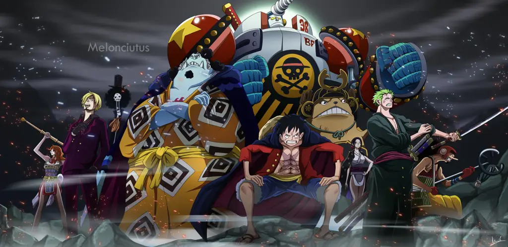 Gambar karakter One Piece dalam kualitas HD