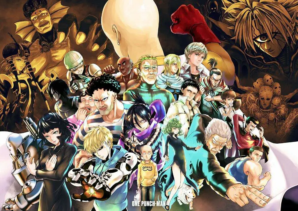 Gambar grup karakter One Punch Man