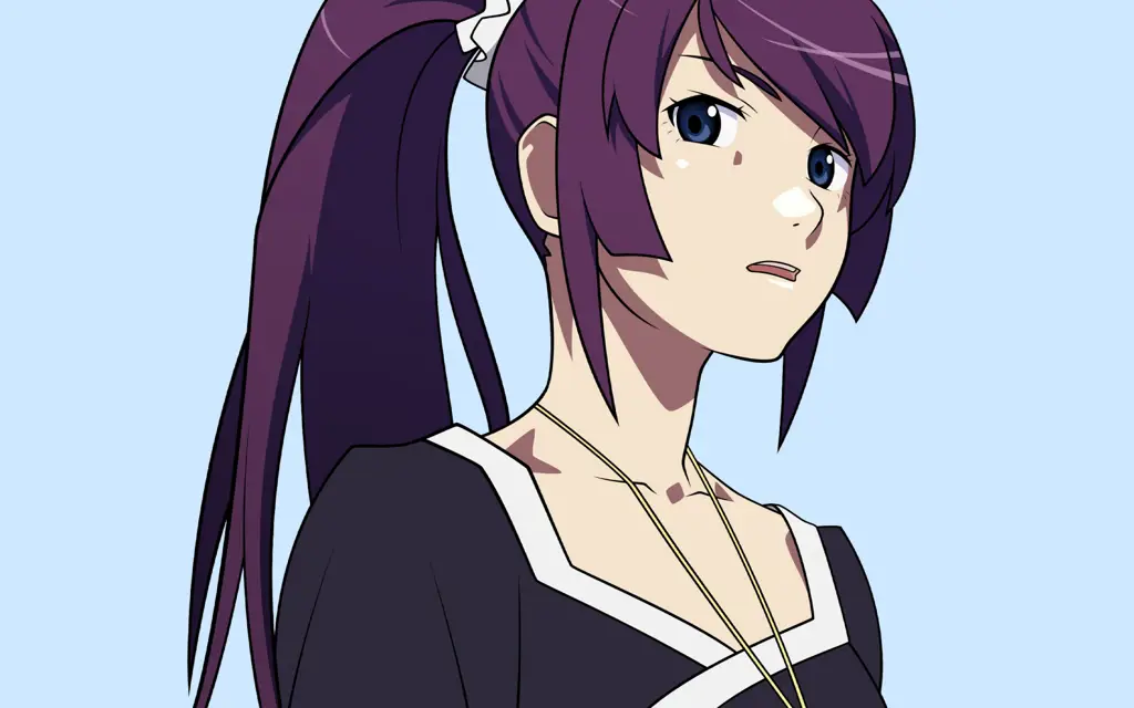 Gambar Senjougahara Hitagi dari Bakemonogatari