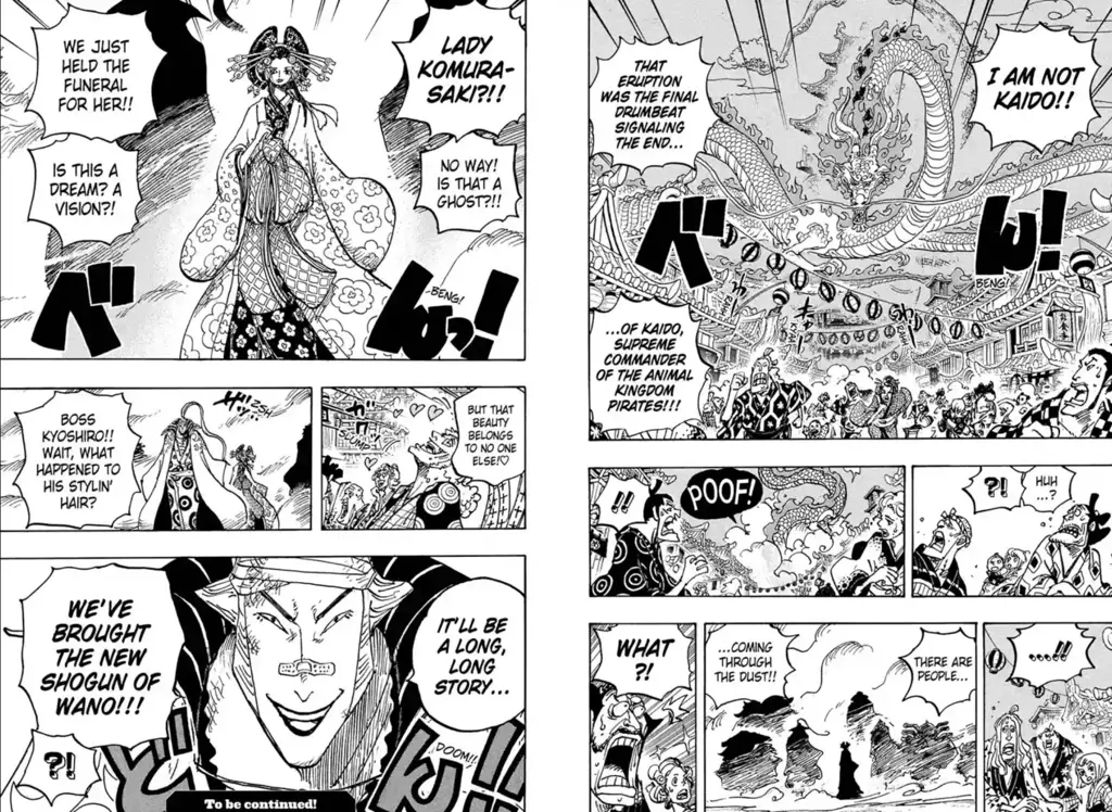 Ilustrasi karakter penting di One Piece Volume 1050