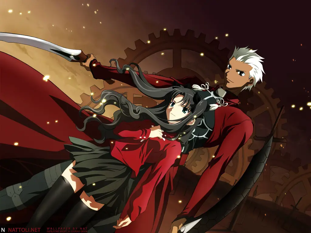 Gambar Rin Tohsaka dari Fate Stay Night Unlimited Blade Works