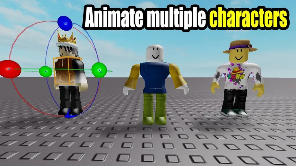 Gambar karakter Roblox dengan animasi menarik