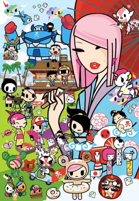 Karakter Tokidoki bergaya anime