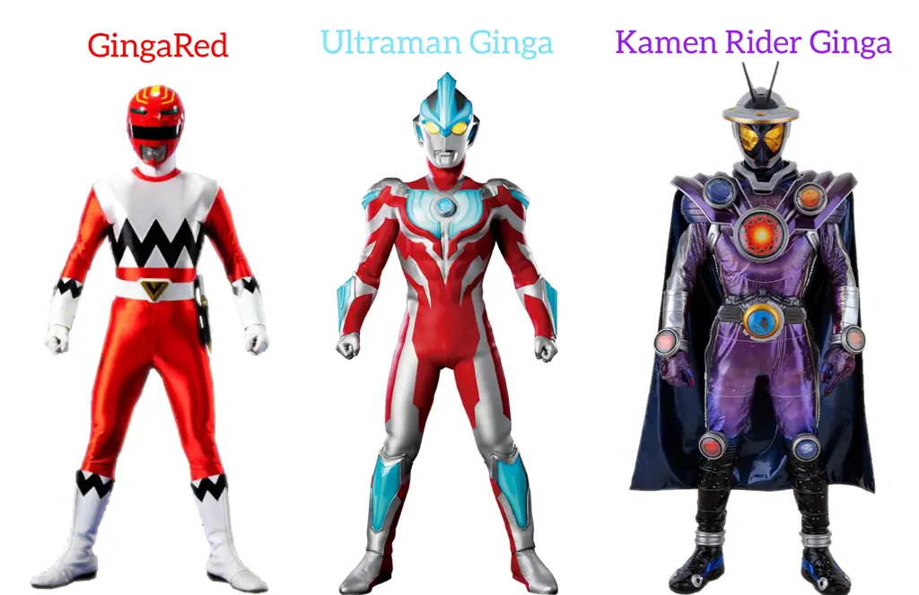 Gambar berbagai karakter tokusatsu populer