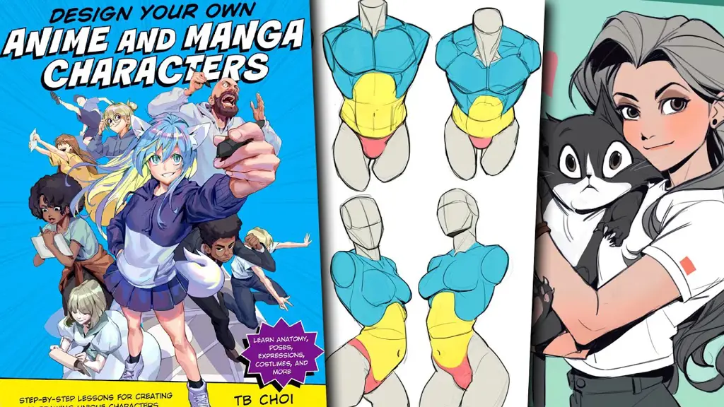 Karakter manga dengan desain yang unik dan tidak biasa