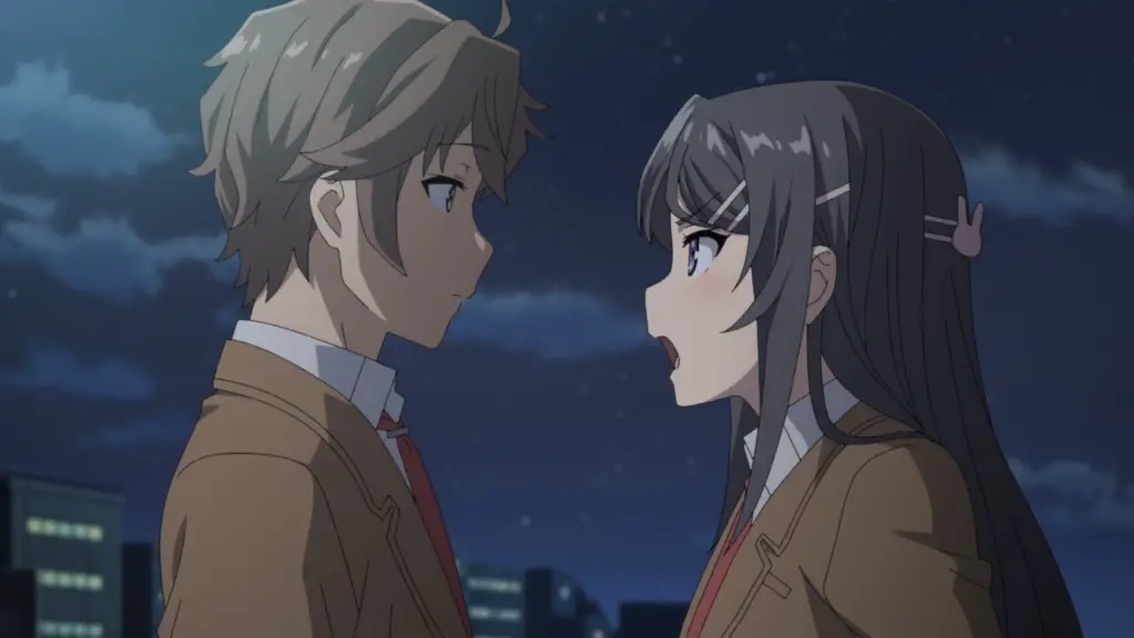 Sakuta dan Mai dari Bunny Girl Senpai